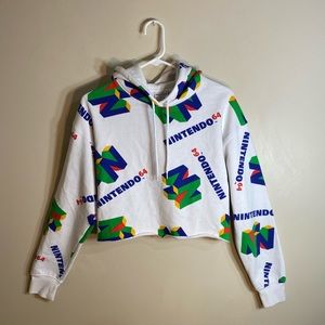 Nintendo 64 crop sweatshirt
